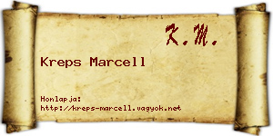 Kreps Marcell névjegykártya